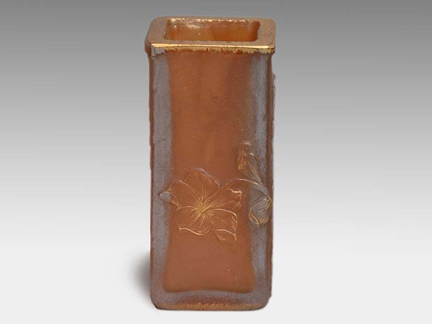 DAUM NANCY ドーム・ナンシー 花文 金彩 小花瓶 一輪挿 | 古美術ささき