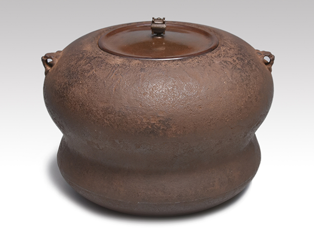 石州好 単瓢釜 元禄時代 大西定林作 名越弥五郎昌晴箱書 | 古美術ささき