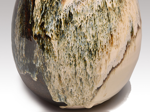 五代 清水六兵衛（作） 瀬戸唐津花瓶 大作 共箱 | 古美術ささき