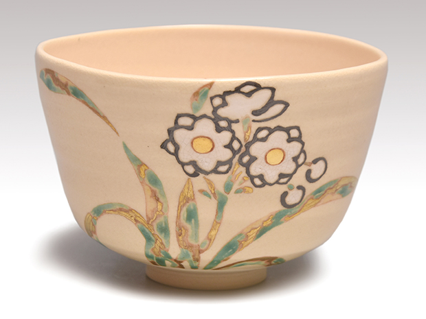 仁清写 水仙茶碗 永楽善五郎(即全)作 共箱 表千家 即中斎箱書 | 古美術