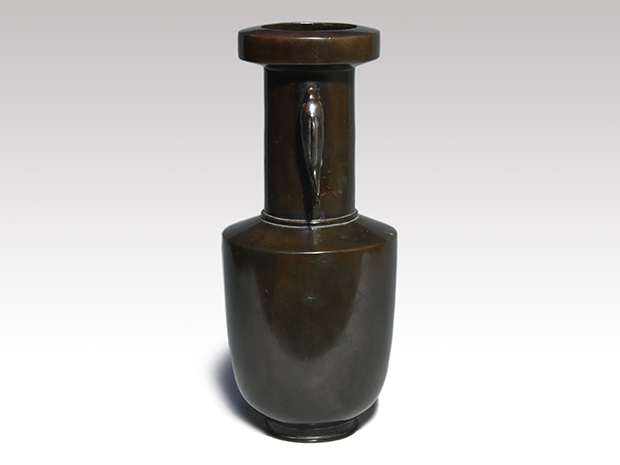 古銅 魚耳花入 仕覆付 | 古美術ささき