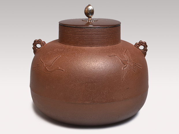 鵬雲斎好 鶴雲釜 角谷与斉（作) 共箱 鵬雲斎書付 | 古美術ささき