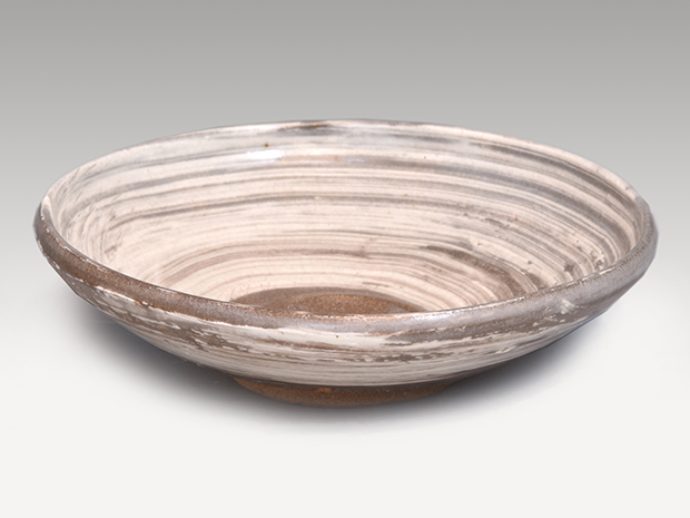 刷毛目平茶碗 清水六兵衛（作) 共箱 淡々斎箱書 | 古美術ささき