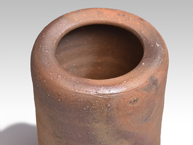 備前花入 山本陶秀（作) 共箱 人間国宝 | 古美術ささき