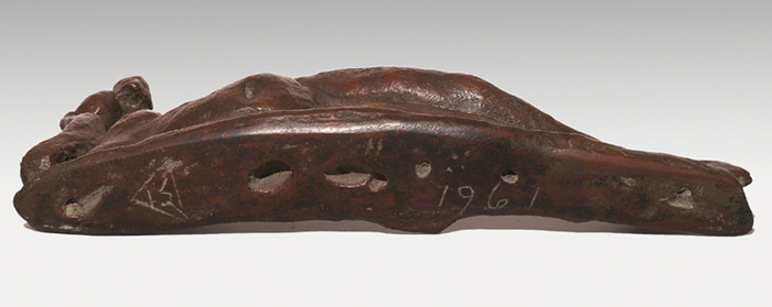 木内 克 ブロンズ製 横たわる裸婦 | 古美術ささき