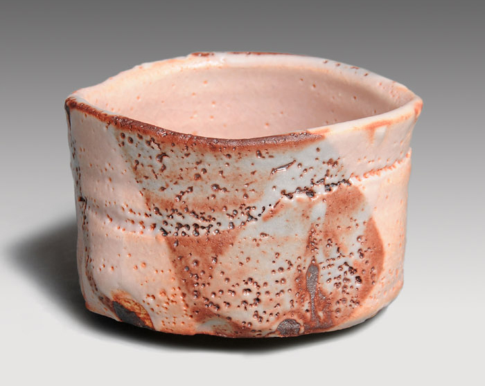 志野茶碗 若尾利貞(作) 共箱 | 古美術ささき