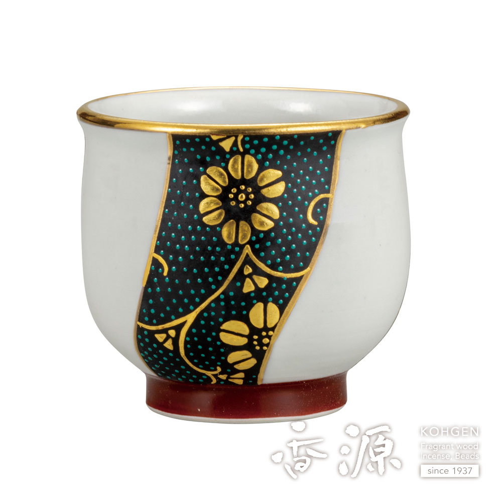 九谷焼 ぐい呑 本金捻青粒鉄仙 上野真奈美の通販 - お香専門店香源