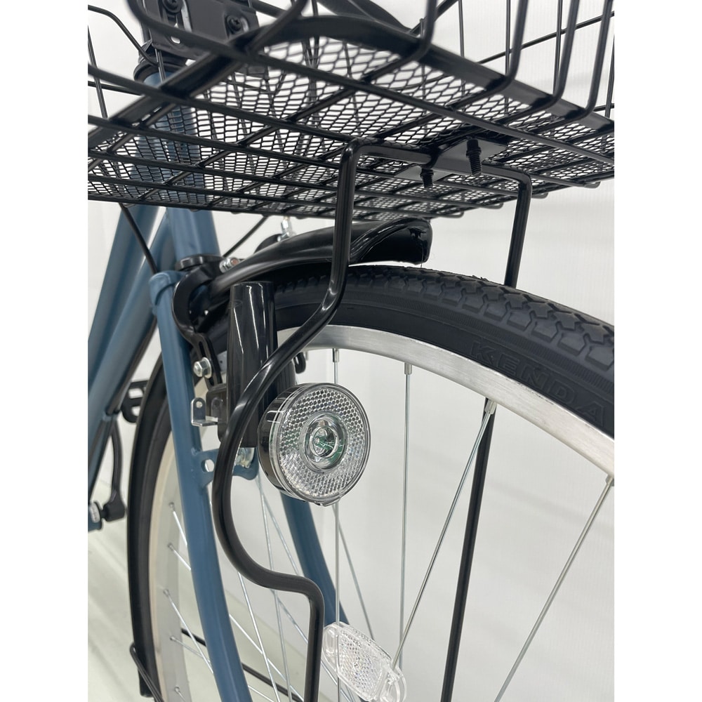 27型シティサイクル 外装6段 ブルーグレー(ブルーグレー): カー