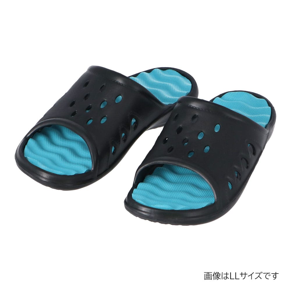LIFELEX 紳士シャワーサンダル BK／TBL L(L): 生活用品
