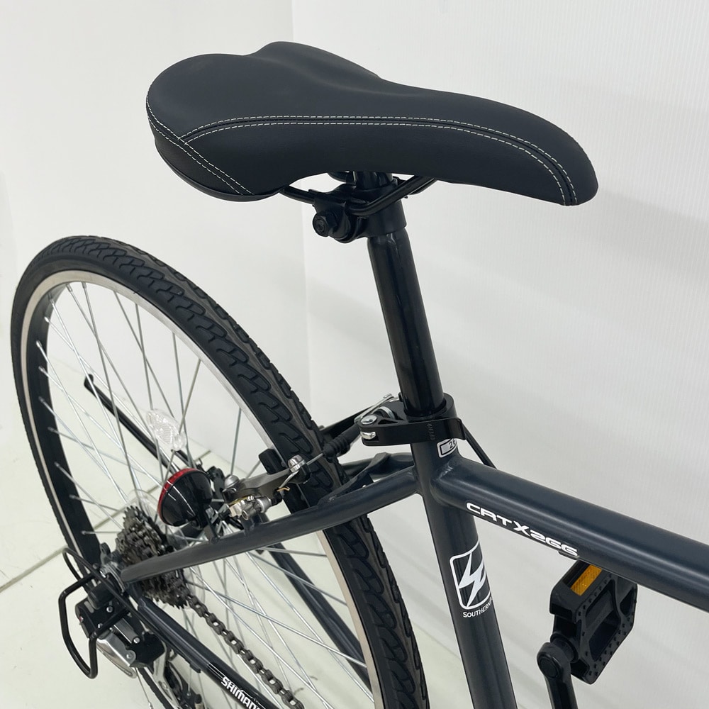 26型クロスバイク 外装 ダークグレー(ダークグレー): カー・自転車