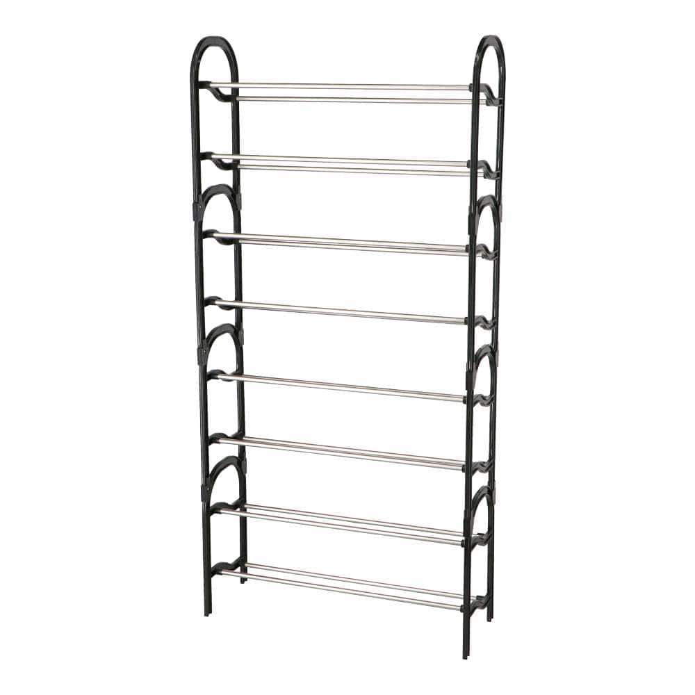 LIFELEX 分割しても使える組立簡単シューズラック8段 ブラック