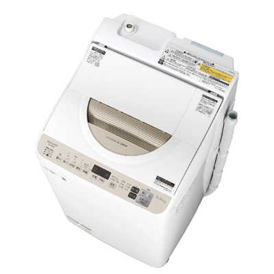 シャープ SHARP 縦型洗濯乾燥機 洗濯5.5kg 乾燥3.5kg ヒーター乾燥 穴