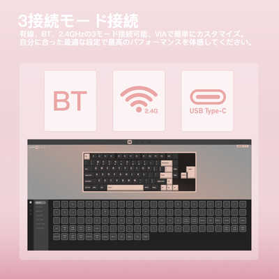 KIBU キーボード WOBKEY Rainy 75 Pro系モデル(英語配列) ［有線