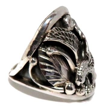 ナバホ族製作のリング ナバホ作のリング Tom Hawk（トムホーク）作