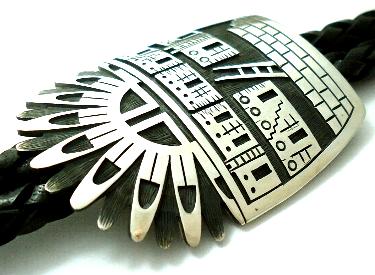 インディアンジュエリー ホピ族製作のボロタイ・ループタイ