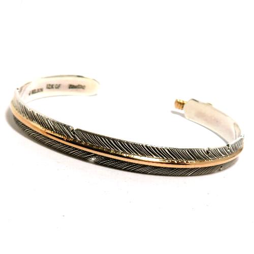 インディアンジュエリー、ファザーブレスレット、フェザー型