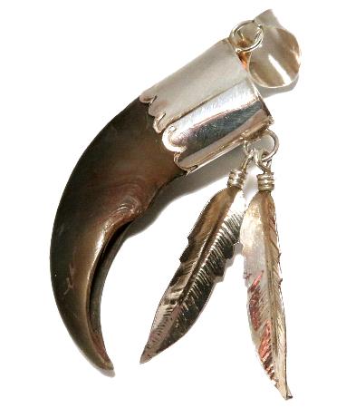 インディアンジュエリー ベアクローペンダント