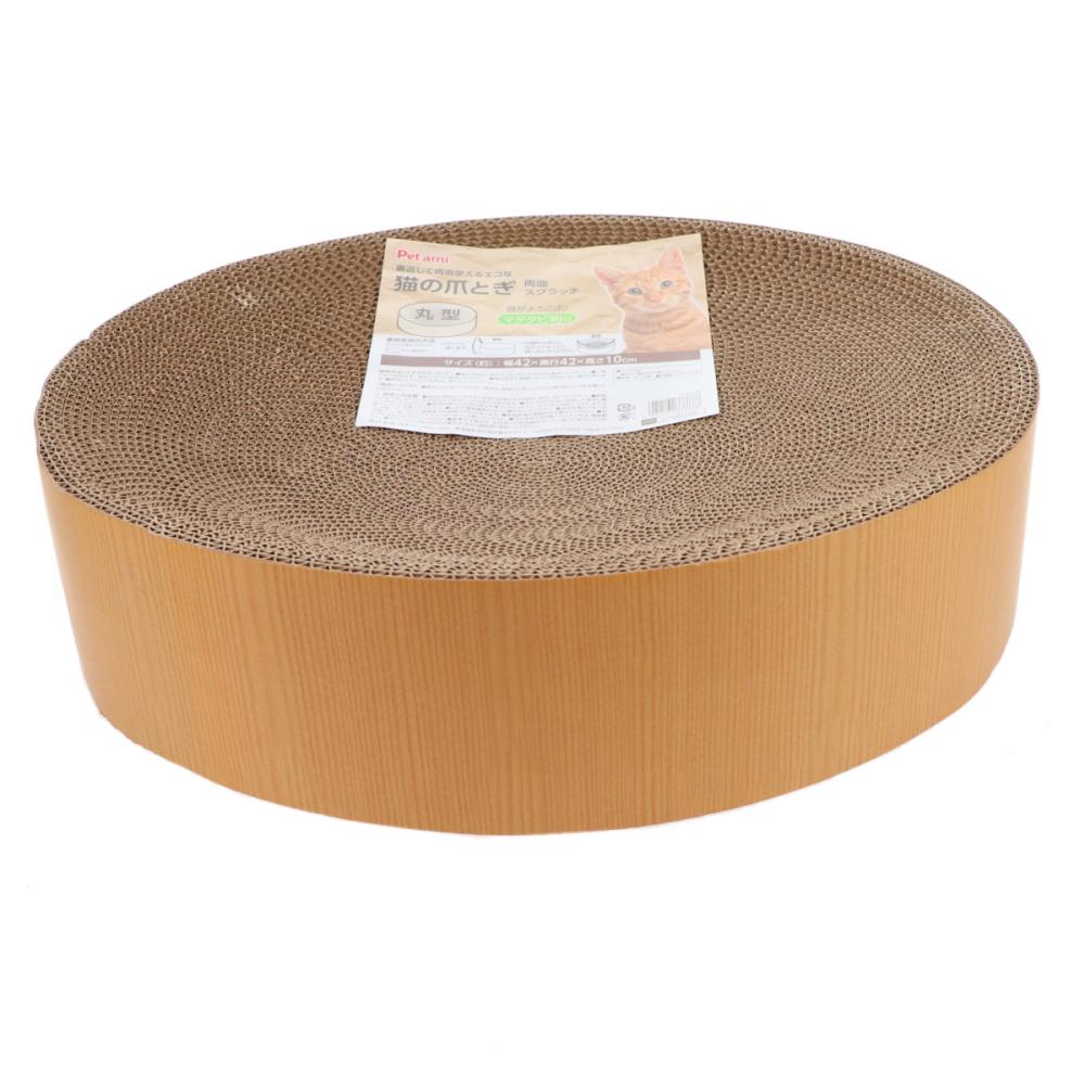Petami 猫の爪とぎ 両面スクラッチ 丸型 42cm の通販