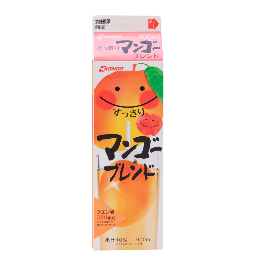 すっきりマンゴーブレンド|商品情報(果汁飲料)|近藤乳業株式会社