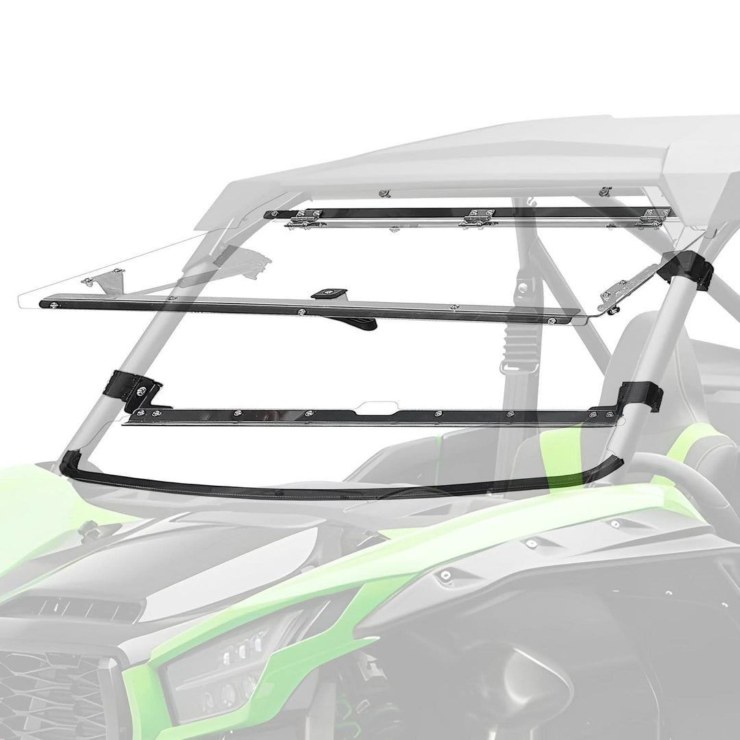 Scratch Resistant Flip Windshield for Kawasaki Teryx KRX 1000