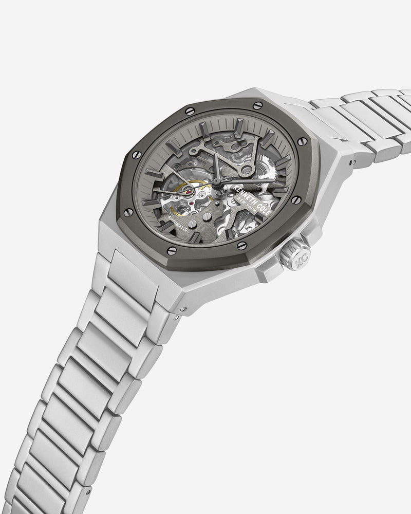 Men's Octagonal Skeleton Watch – Gunmetal | Kenneth Cole
