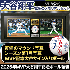 飾るだけでシーズンの興奮がよみがえる！】2025年MVP大谷翔平豪華3点