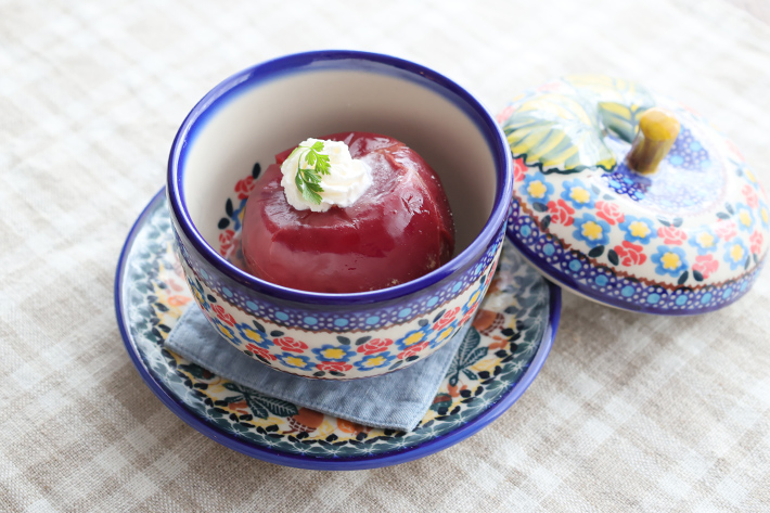りんごポット・ポーリッシュポタリー(ポーランド食器)