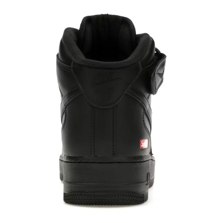 Nike Air Force 1 Mid Supreme Black | Supreme | KershKicks