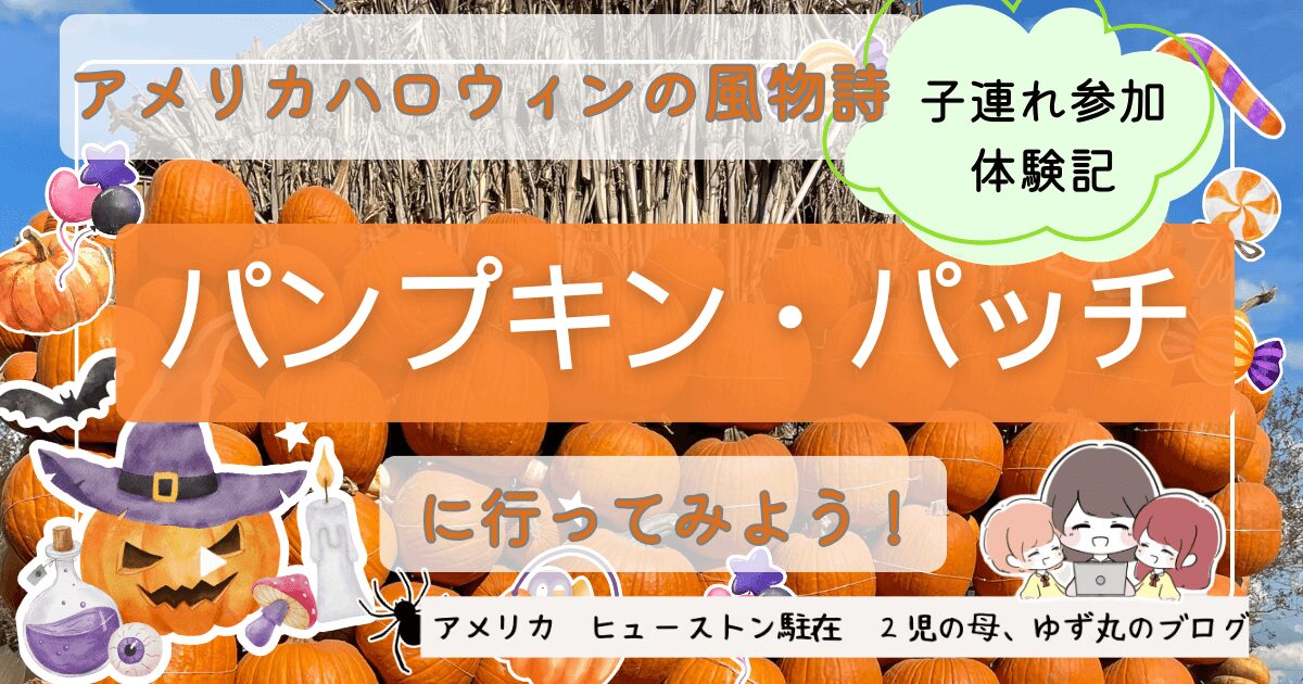 アメリカハロウィンの風物詩｜pumpkin patch（親子で遊べるかぼちゃ畑