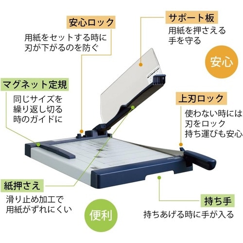 コクヨ ペーパーカッター 押し切り式 裁断機の通販｜カウネット