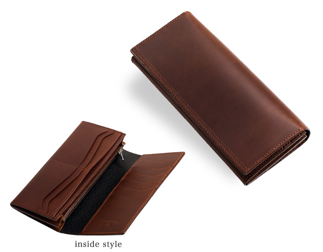 長財布 ブッテーロ革 - 革ee.com