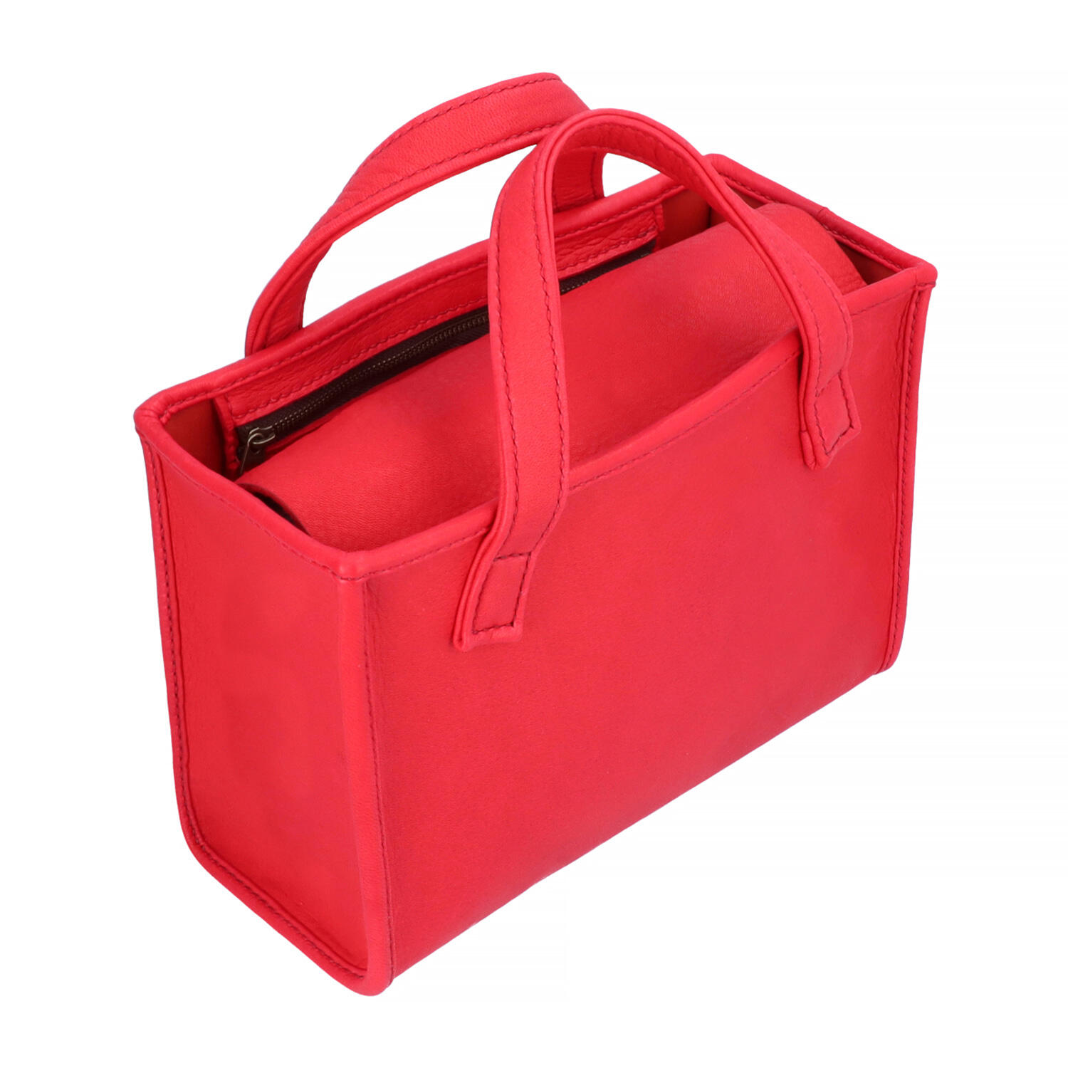 総手縫い 鹿革 蓋付き ミニトートバッグ | 株式会社 KAZINO leather