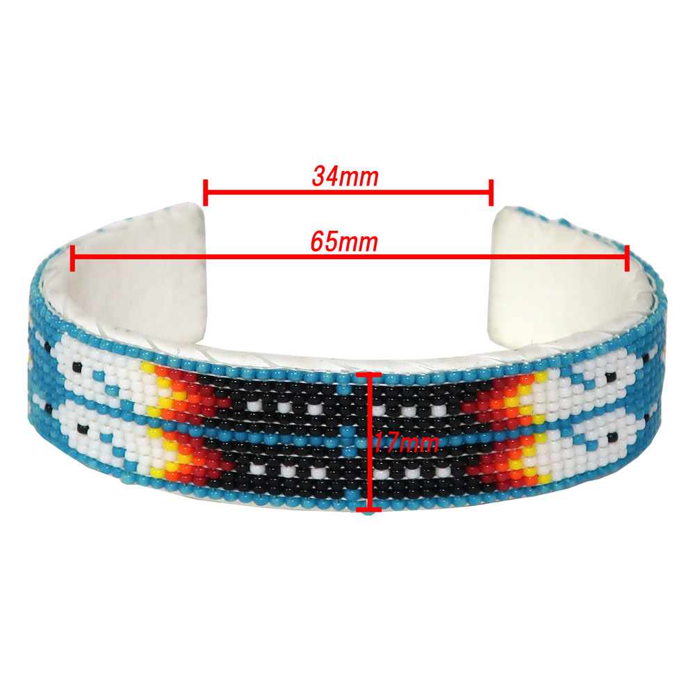 インディアンジュエリー ビーズワーク バングル ブレスレット フェザー