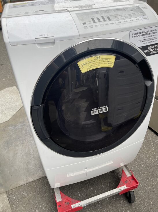 2021年製【美品】日立 ドラム洗濯機 BD-SG100FL 横浜市旭区へ出張で