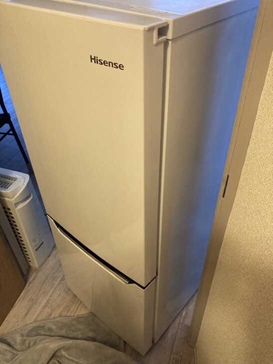 2018年製のハイセンス2ドア冷蔵庫をご案内に大阪府枚方市に行きました