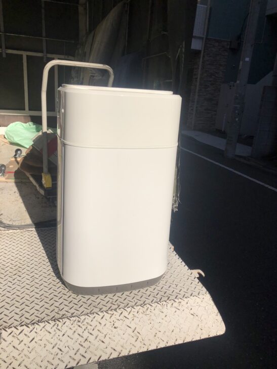 山善 3.8キロ 全自動洗濯機 YWMB-38のお引き取りで東京都北区へ出張