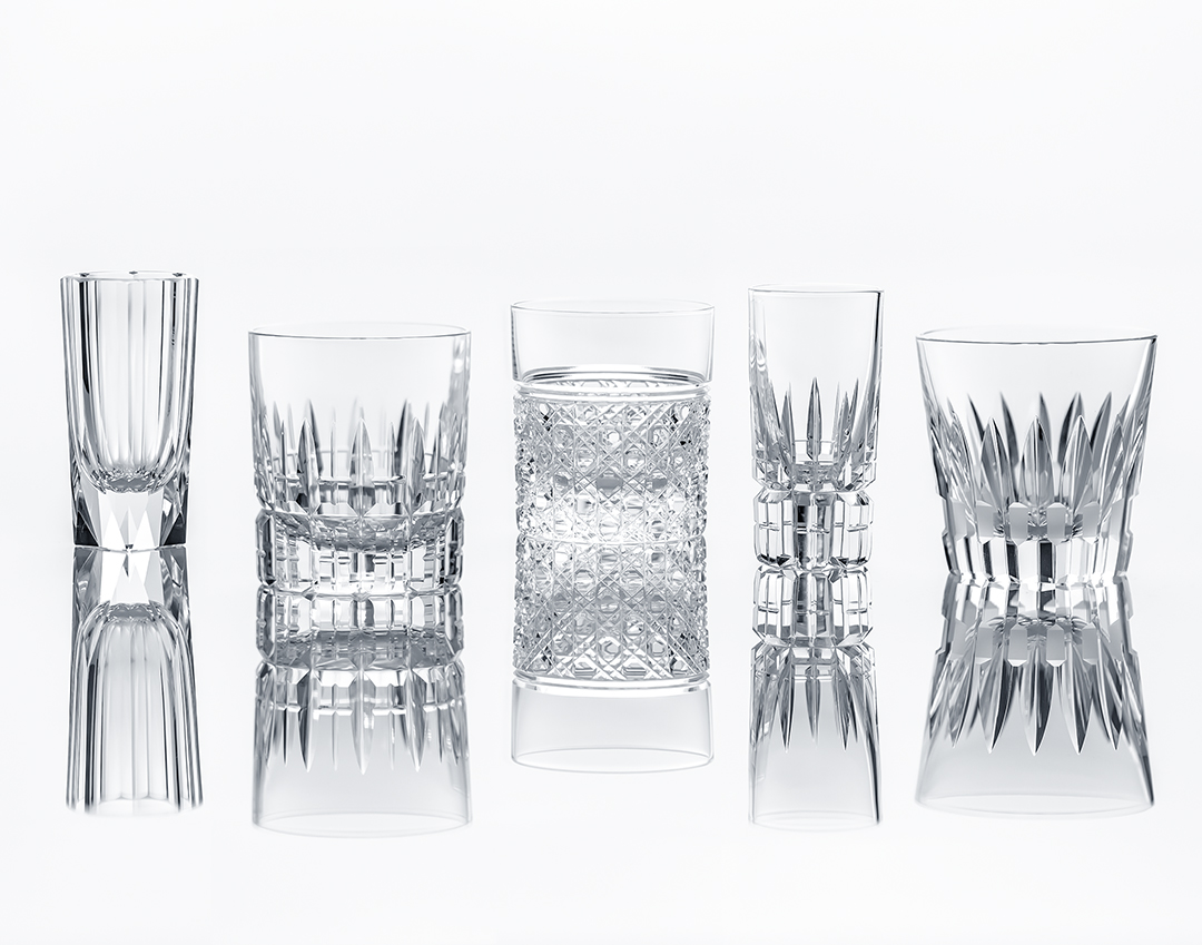 江戸切子 ダブルウィスキー＜八角籠目紋＞ | カガミクリスタル