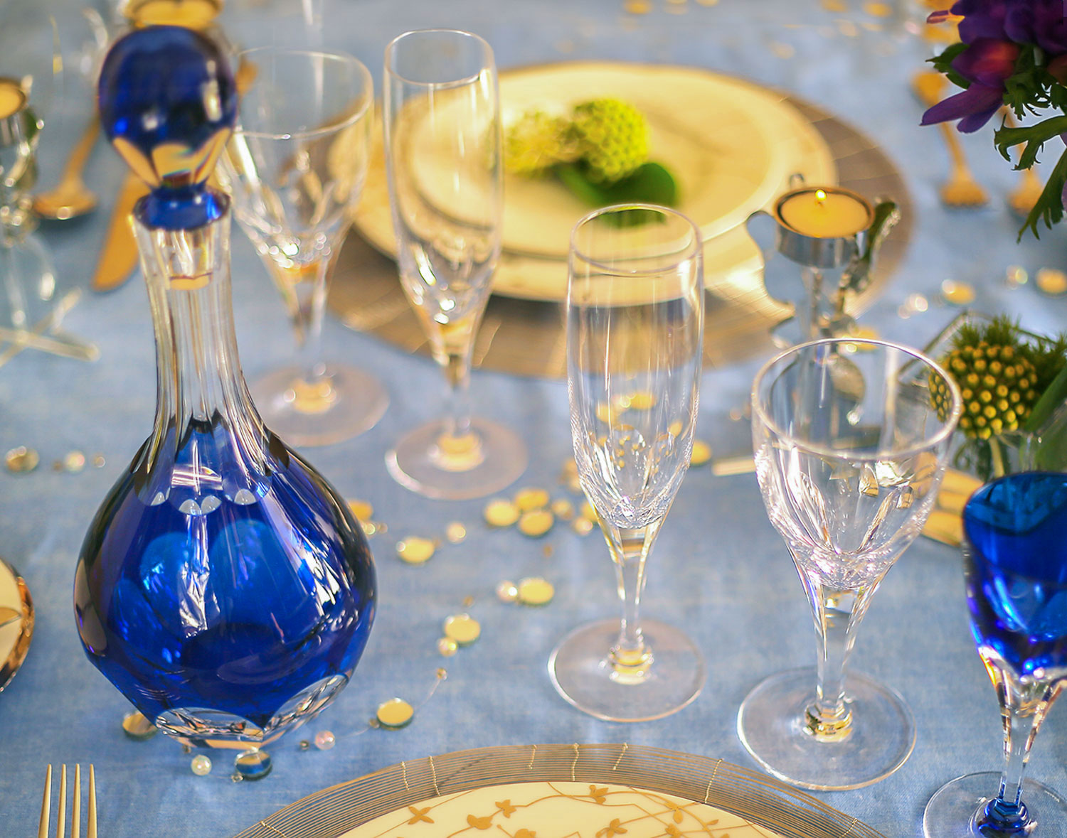 ロイヤルブルー デキャンター | カガミクリスタル