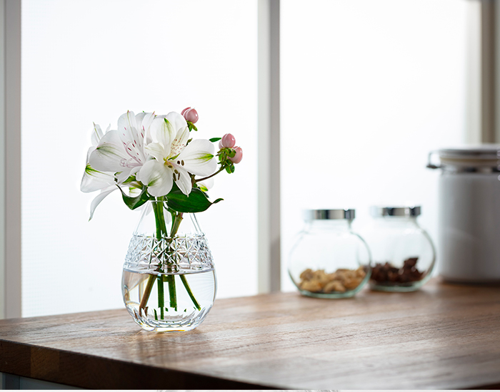 直営店限定 江戸切子 しずく花瓶＜しずく＞ | カガミクリスタル