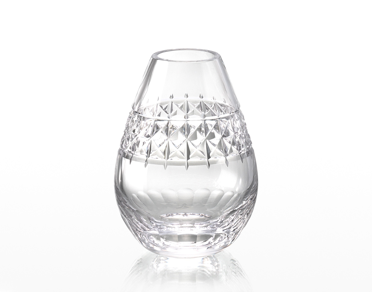 直営店限定 江戸切子 しずく花瓶＜しずく＞ | カガミクリスタル