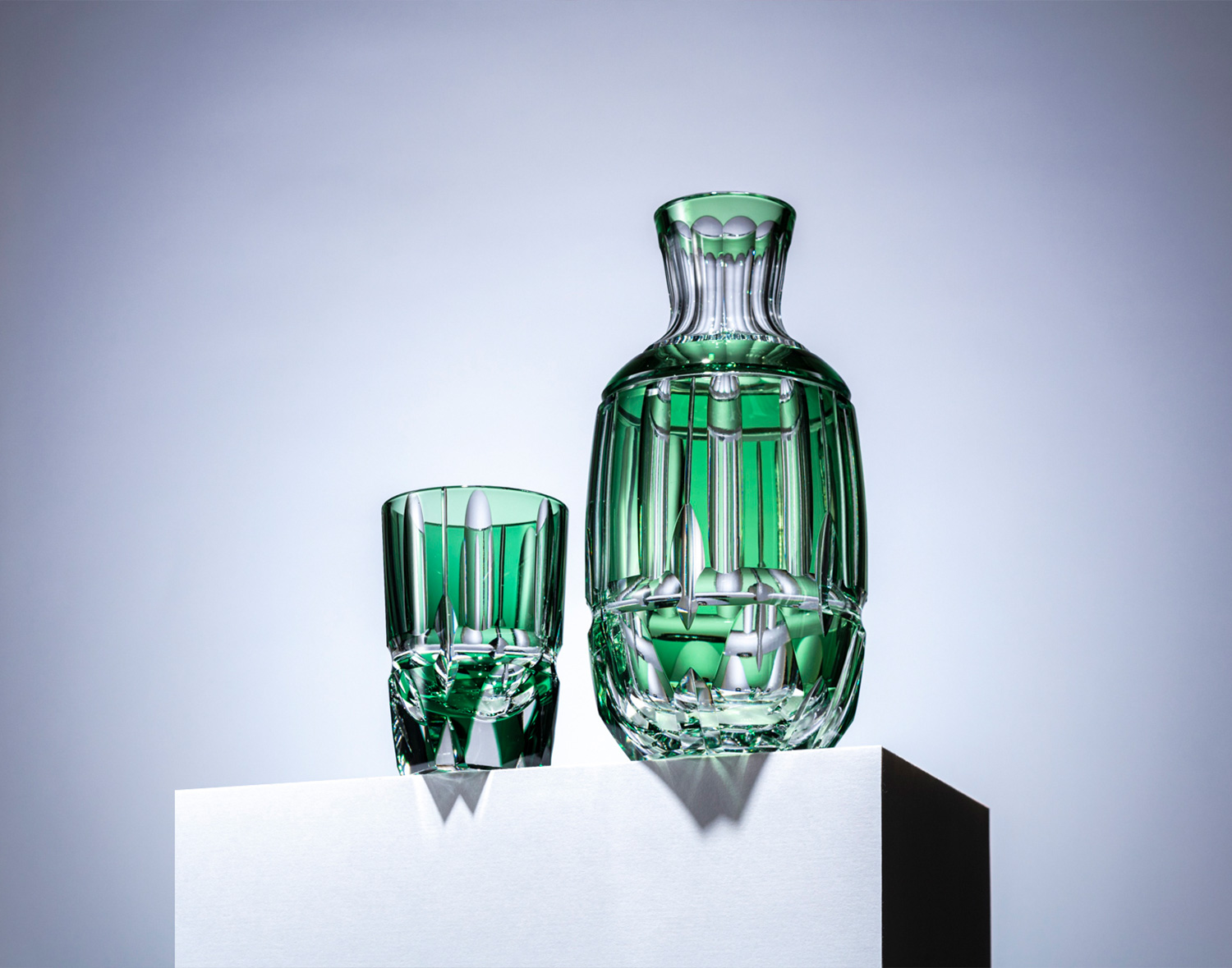 江戸切子 酒器揃＜竹の膳＞ | カガミクリスタル