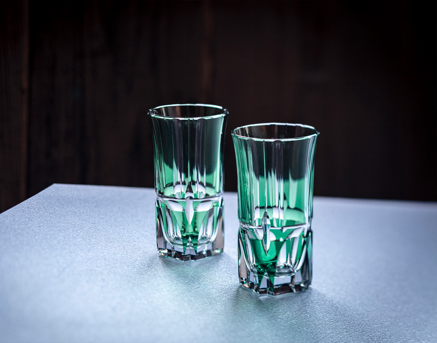 江戸切子 ペアスリムグラス＜竹の膳＞ | カガミクリスタル