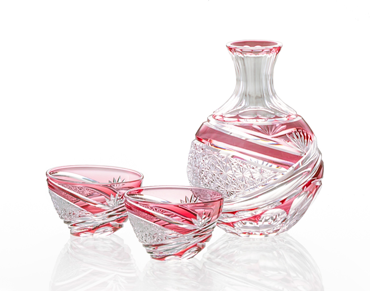 江戸切子 酒器揃＜祝の膳＞ | カガミクリスタル