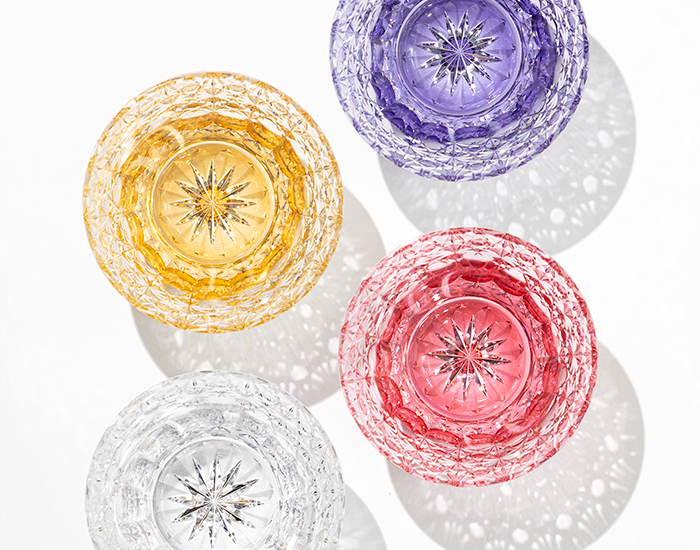 江戸切子 ロックグラス＜夢色＞ | カガミクリスタル