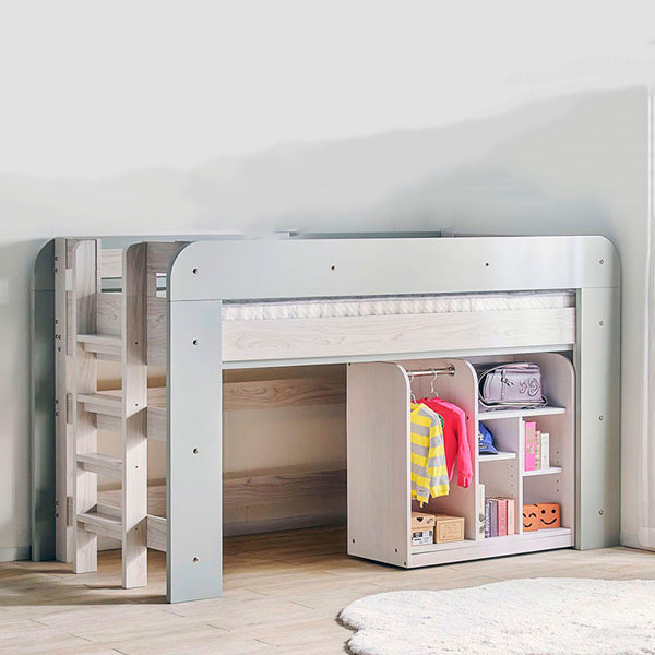 特許構造 ロフトベッド ロータイプ honey(ハニー) ワードローブ付き