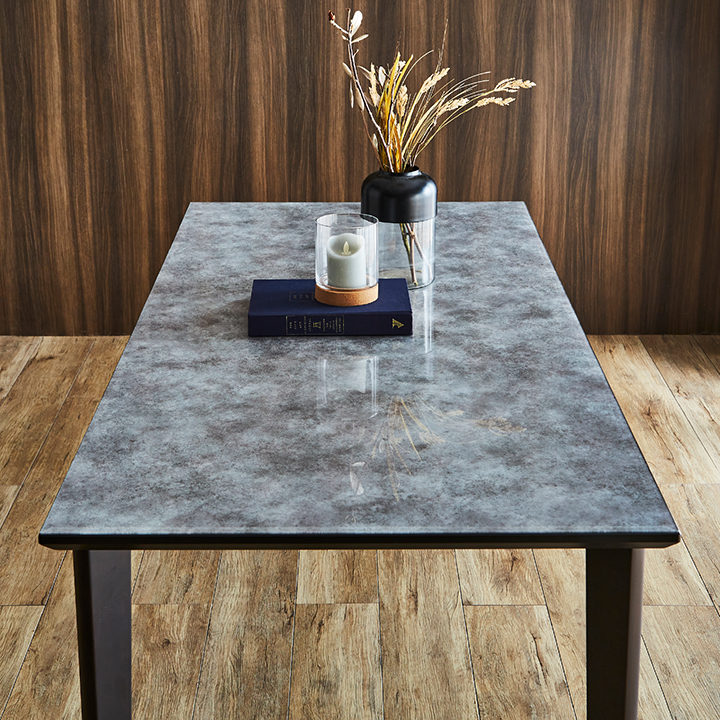 ガラス天板 ダイニングテーブル 幅180cm グレーの通販情報 - 家具通販