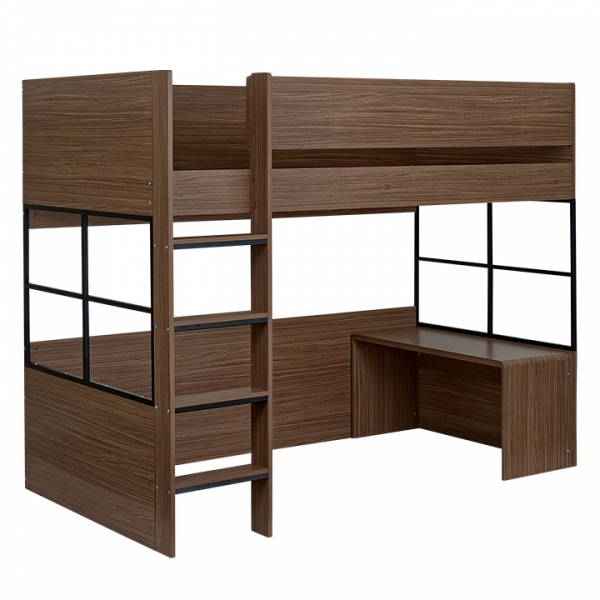 ハイタイプ ロフトベッド Peep(ピープ) S 5色対応 デスク付きの通販