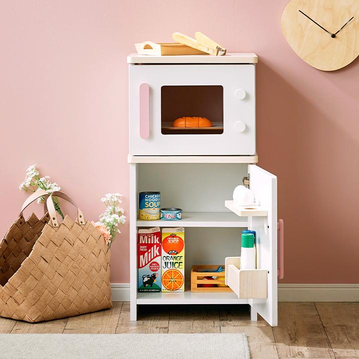 お店屋さんにもなる2way仕様 リバーシブル オーブン＆冷蔵庫 core(コア