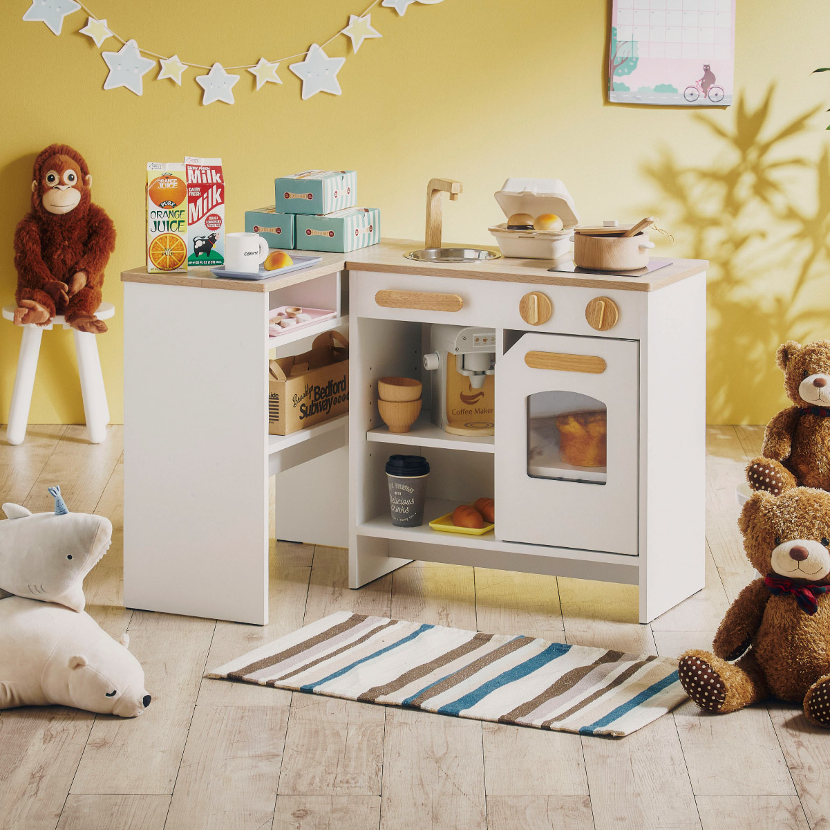 ままごと キッチン 木製 Ecru(エクリュ) 2色対応の通販情報 - 子供用