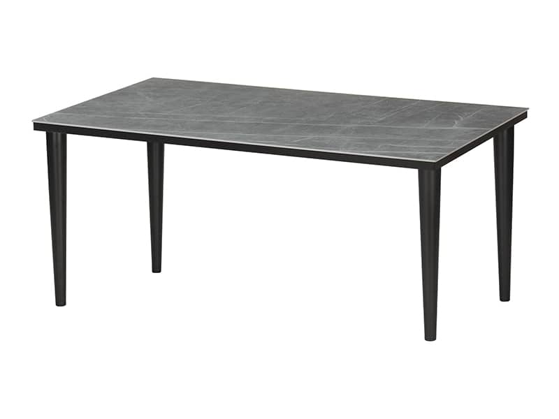 ネオス EQ ダイニングテーブル 幅150 ポール脚（ブラック） | 家具